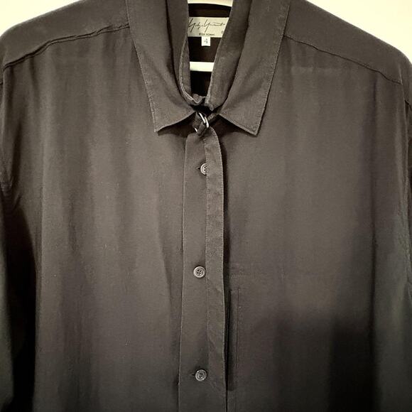 Yohji Yamamoto Oversized LS Shirt with Layered Collar 4/L - Picture 3 of 10